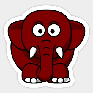 ❤️ Endangered Mammal Species, Cute Baby Elephant Sticker